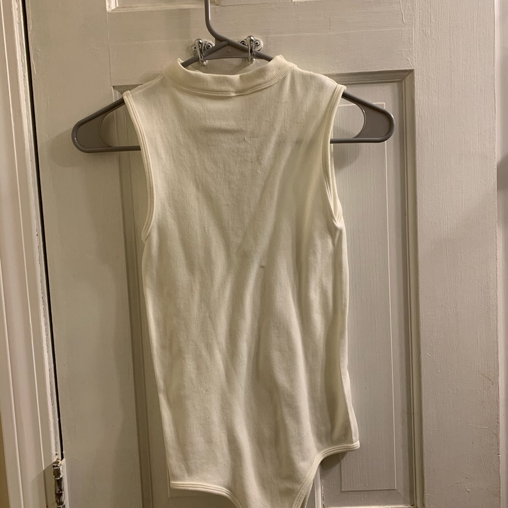 Spandex White Bodysuit - One Size - Picture 3 of 3